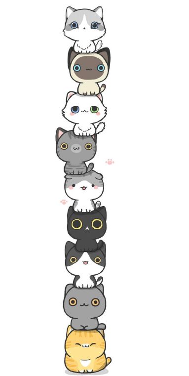 超萌猫咪简笔画,5步就能完成,学起来!