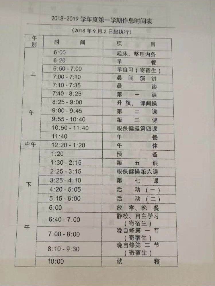 全国十大中学作息表曝光:毛坦厂高中简直是可怕!比起咱大南通的简直.