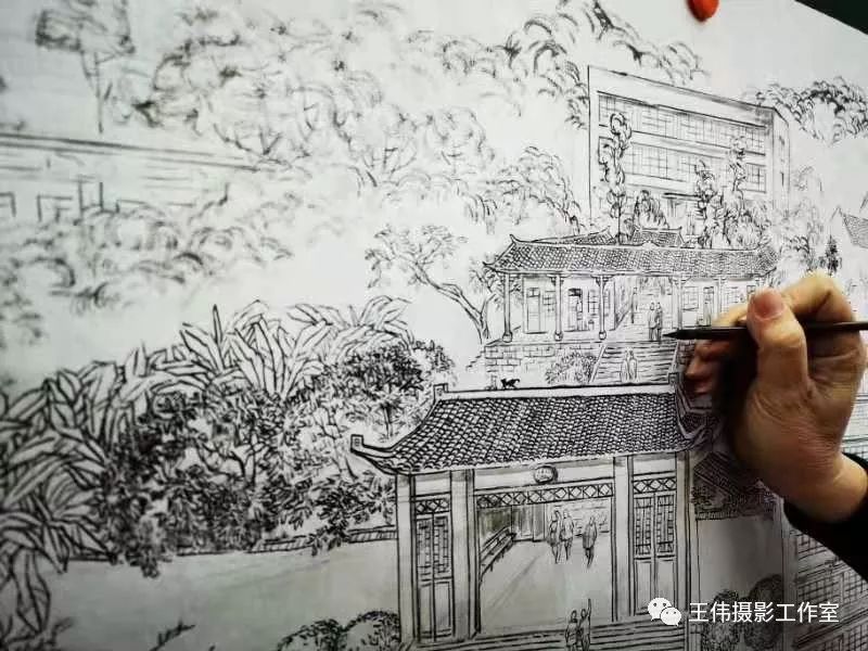 乡愁手绘《梦回老泸州》赏析——王伟